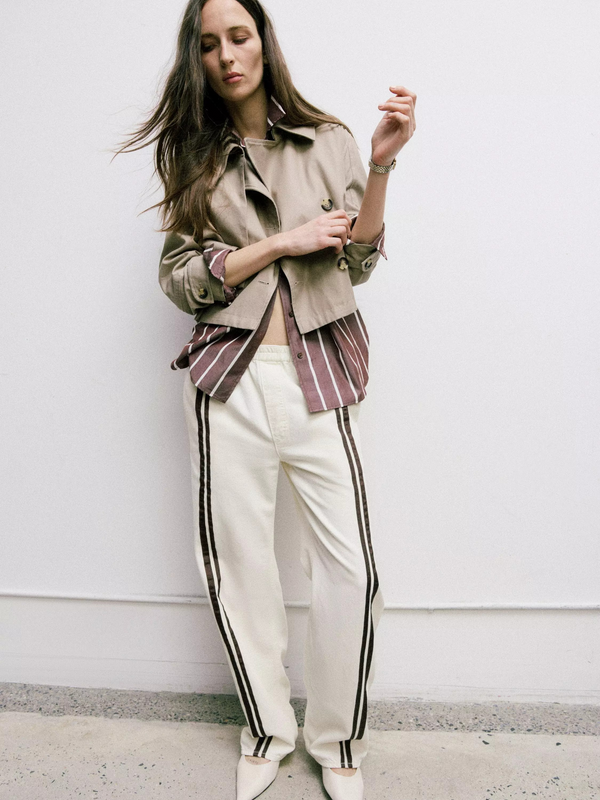 Jamie Cropped Trench