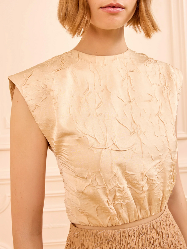 Gisella Satin Crop Top