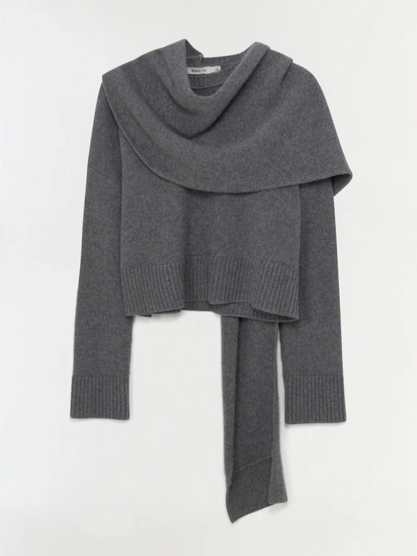 Elson Wool Cashmere Scarf Sweater