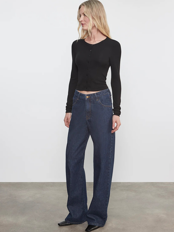 Silk Rib Essential Cardigan