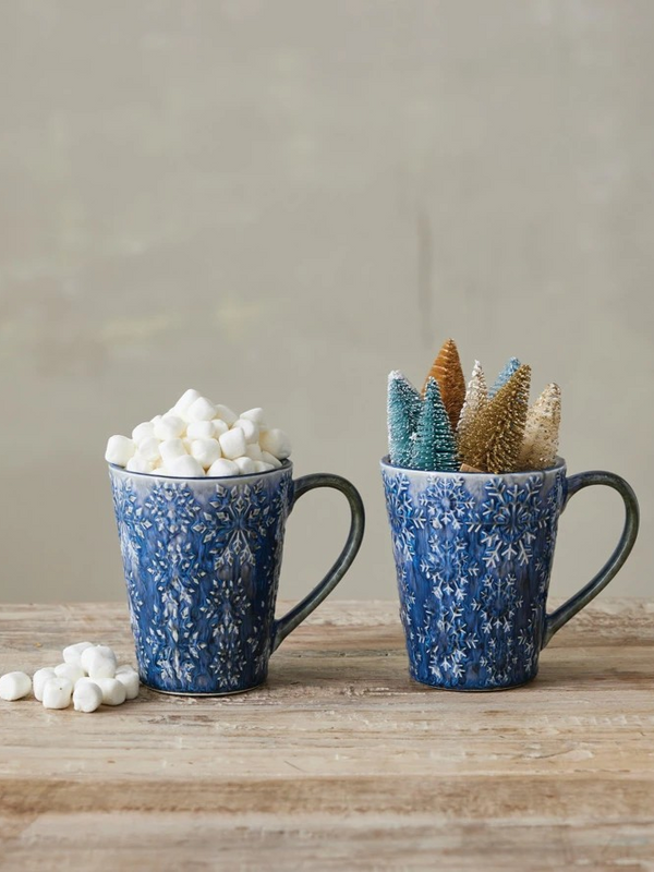 14 oz Debossed Stoneware Mug