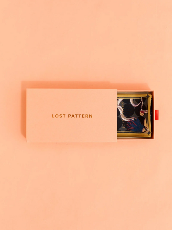 "Dream" Silk Twill Neck Bow - Black