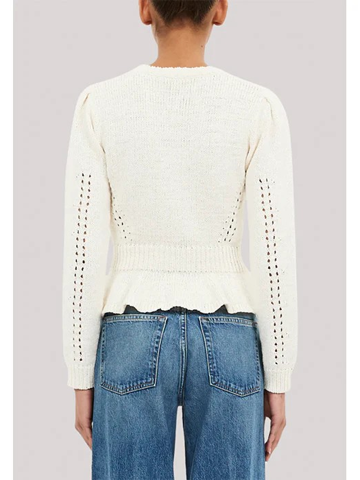 Aurelie Long Sleeve Peplum Pullover – Augusta Twenty