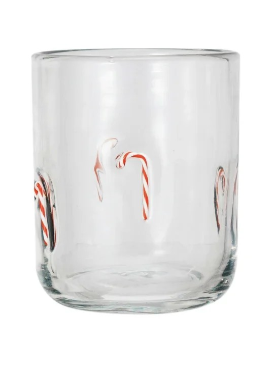 16 oz Drinking Glass w/ Embedded Holiday Icon
