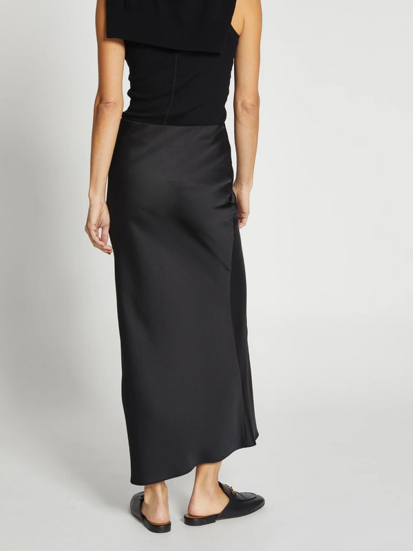 Talia Charmeuse Midi Skirt