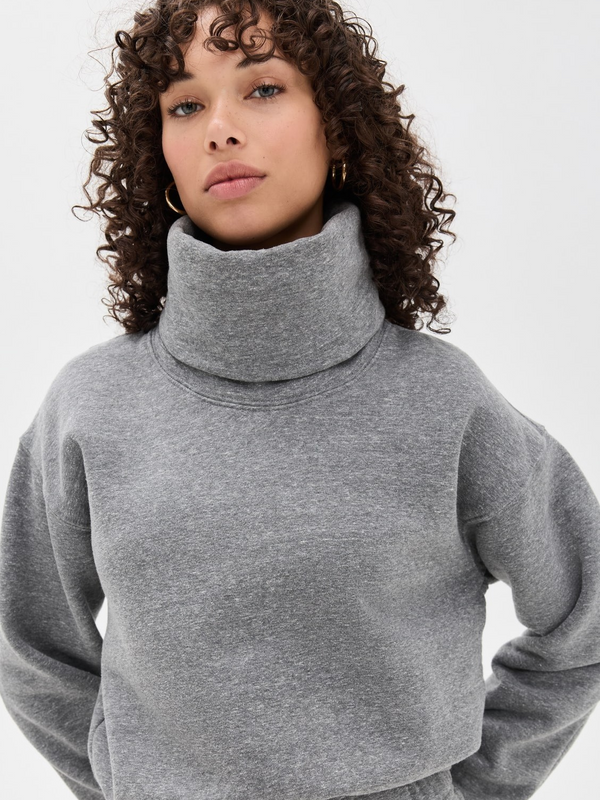 Laralyn Banded Crop Cowl Neck
