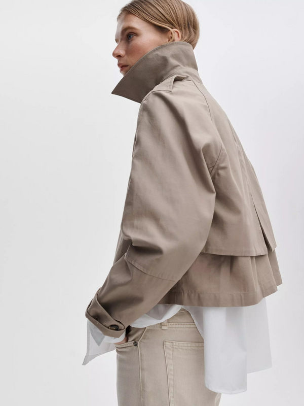 Jamie Cropped Trench
