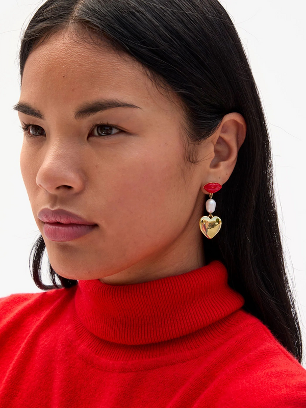 Le Lips Charm Earrings