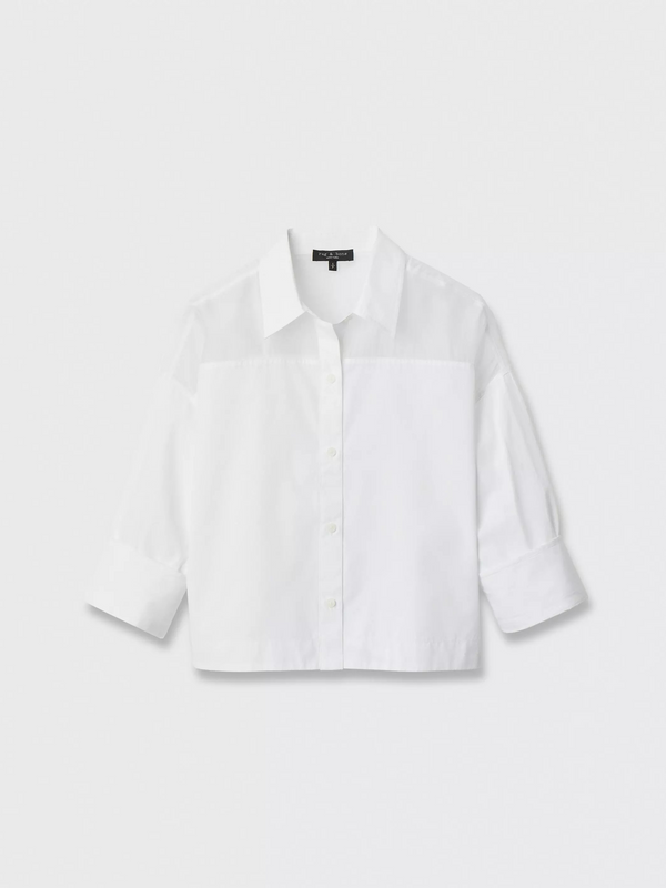 Elly Poplin-Organza Shirt