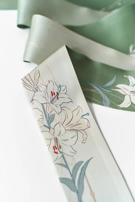 "Lily" Silk Skinny Scarf