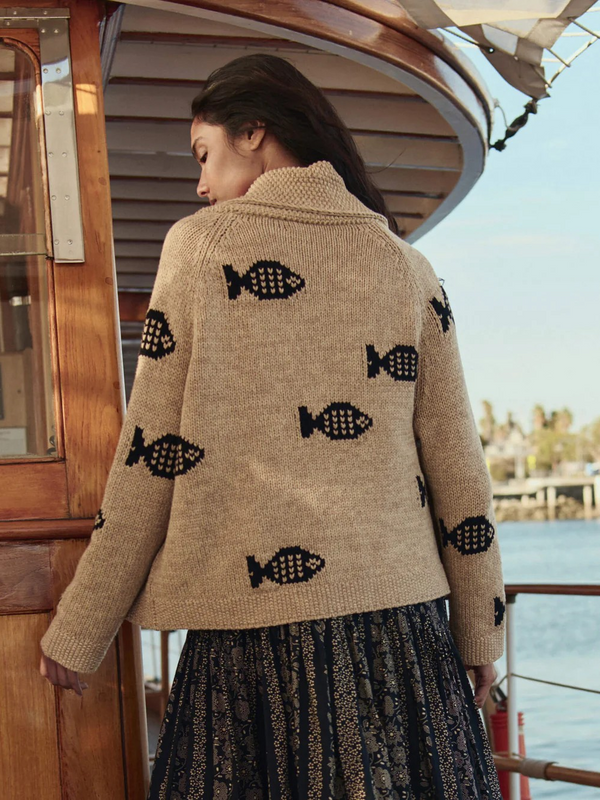 The Swimming Fish Lodge Cardigan