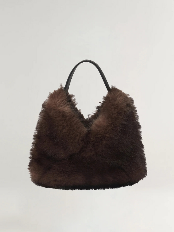 Sia Faux Fur Bag - Mink