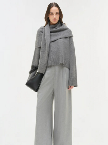 Elson Wool Cashmere Scarf Sweater