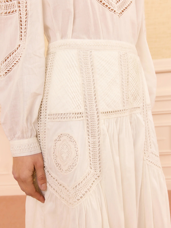 Alice Cotton Midi Skirt