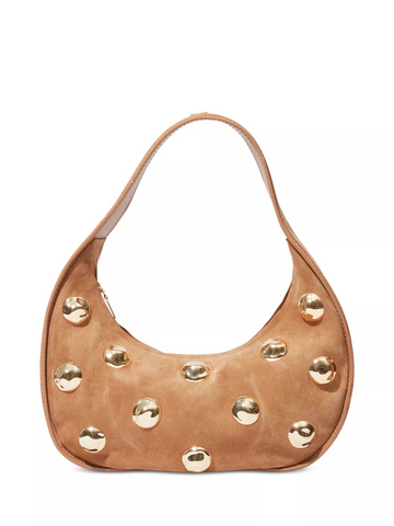 Finn Studded Suede Shoulder Bag