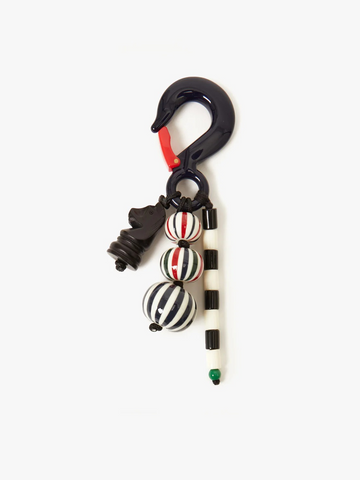 Beaded Stripe Fob