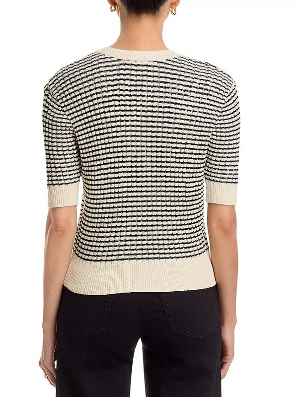 The Stripe V Neck Sweater