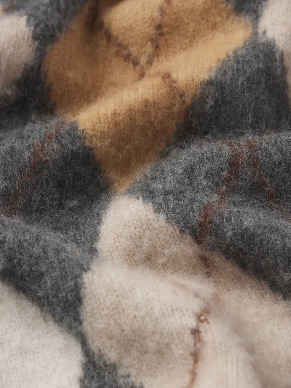 The Brushed Argyle Cardi