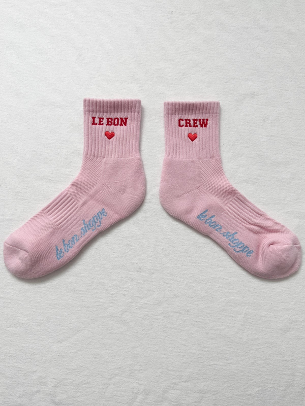 Embroidered Crew Socks