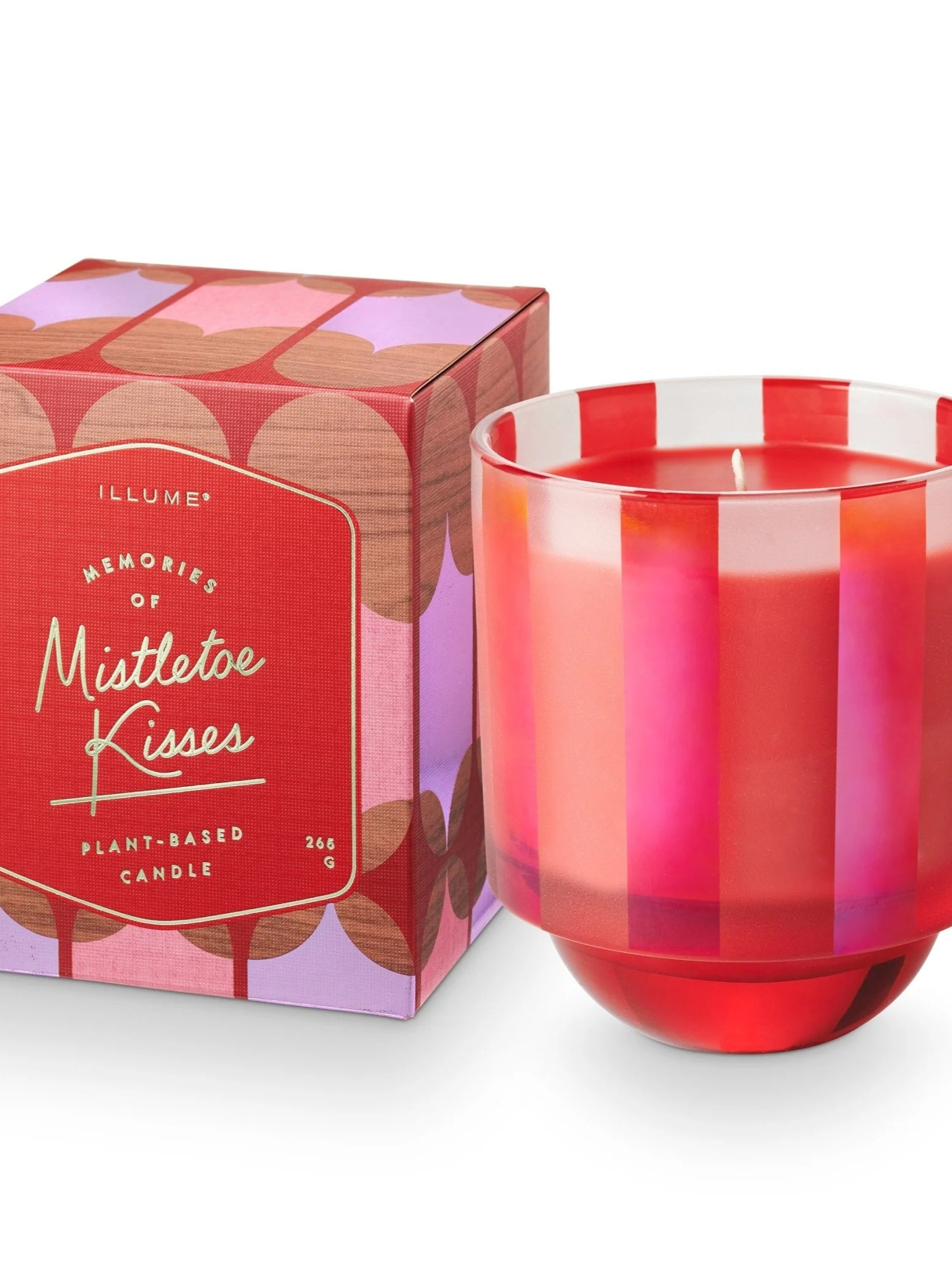 Mistletoe Kisses Boxed Glass Candle