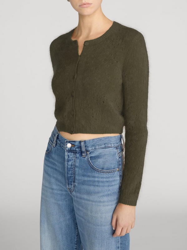 The Cashmere Airy Teddy Cardi