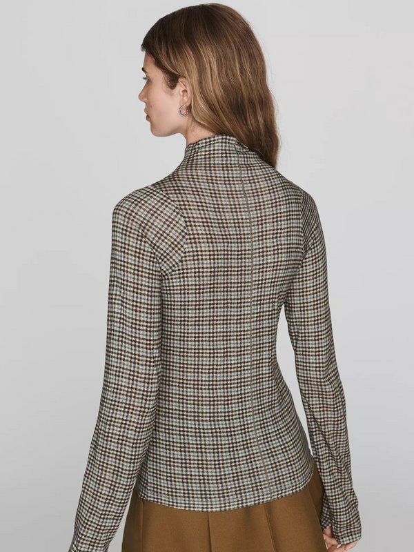Shaw Paneled Long Sleeve Turtleneck Tee