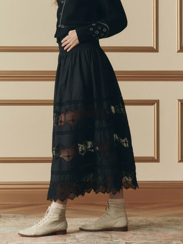 The Rosette Crochet Canary Skirt