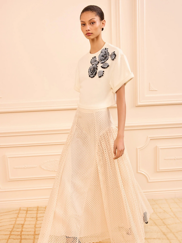 Cove Top with Embroidery