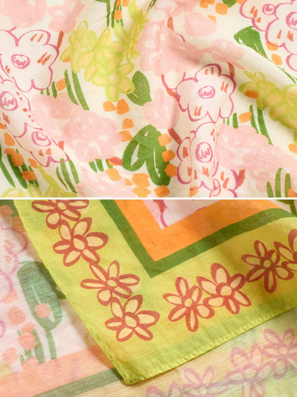 "Le Jardin" Beach Sarong Wrap - Pastel Blush