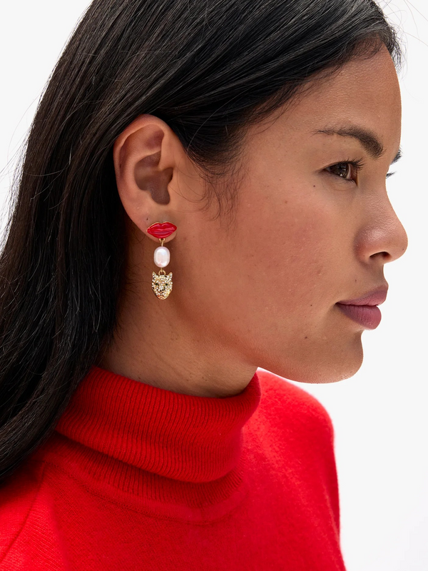 Le Lips Charm Earrings