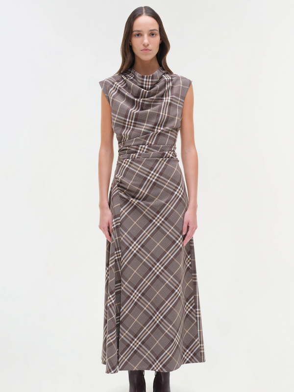 Burke Draped Midi Dress