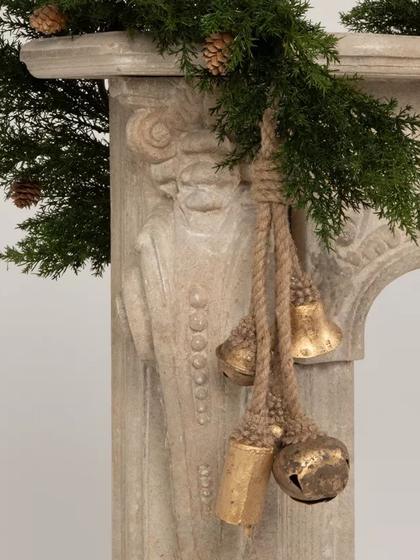 Decorative Metal Bells on Jute Hanger