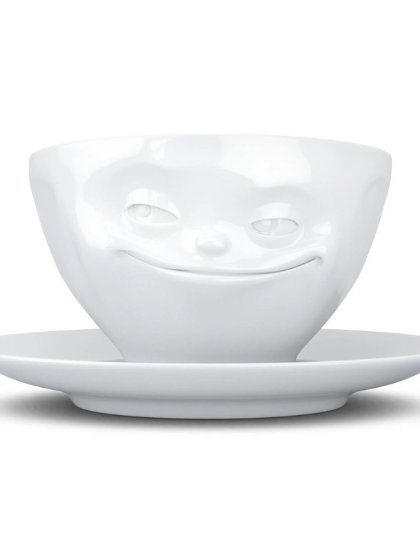 Facial Expression Coffee Cup/Saucer - Assorted