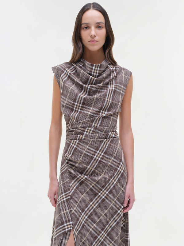 Burke Draped Midi Dress