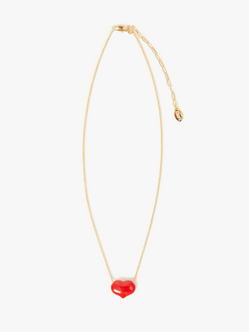 Petite Mylar Heart Necklace