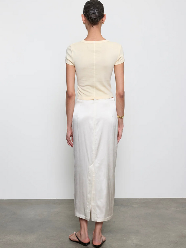 Supima Baby Rib Cropped Tee