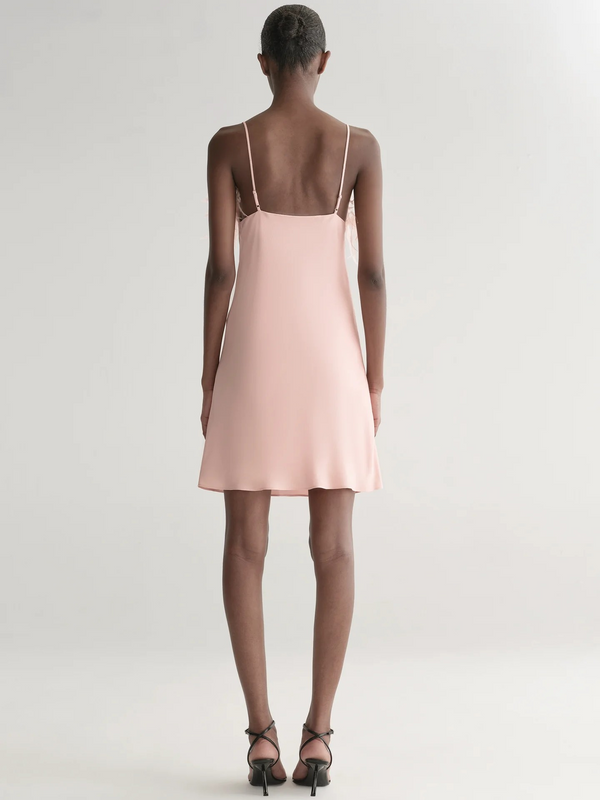 Opal Feather Trimmed Mini Dress