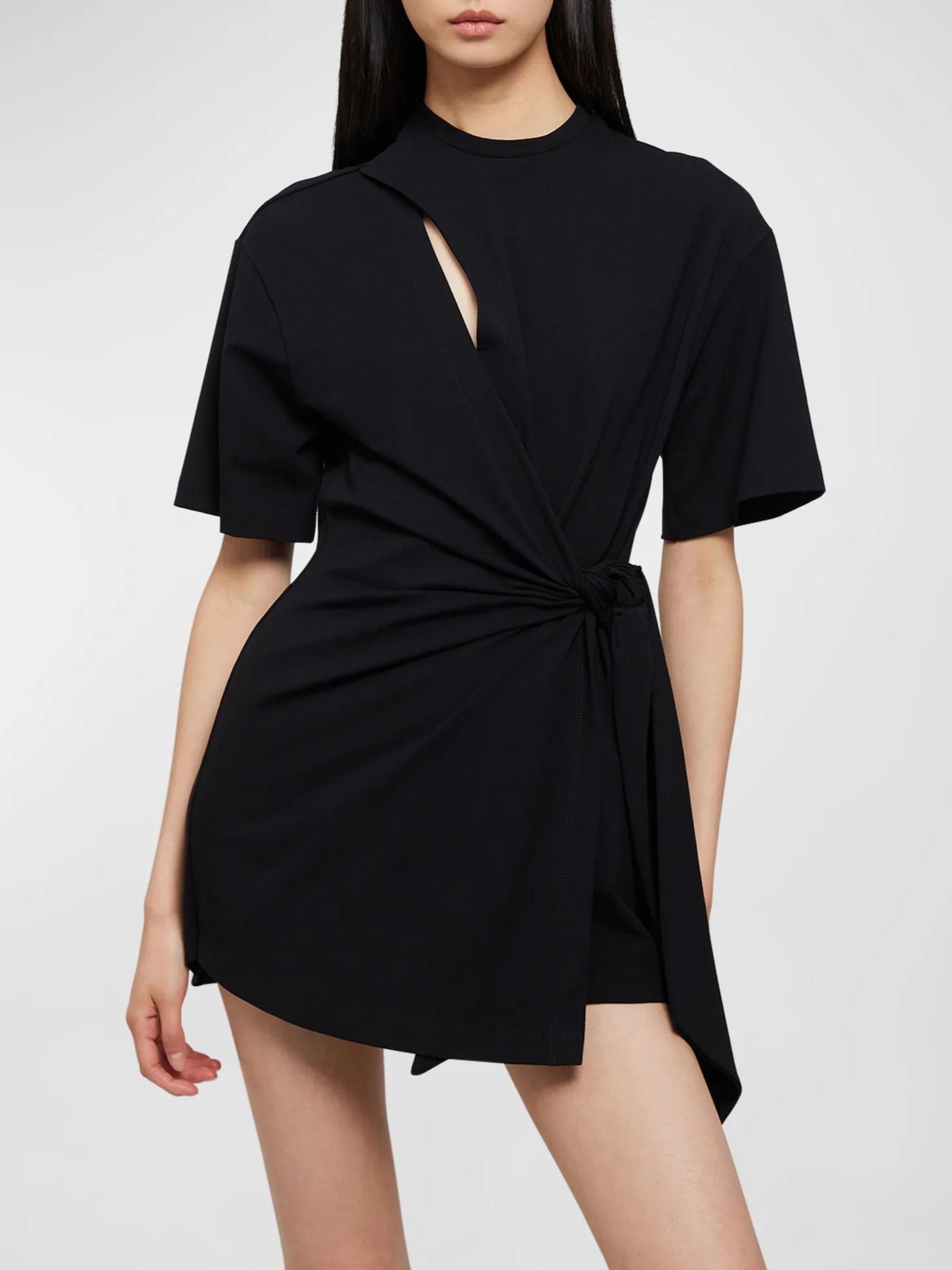 Livia Wrap Tie Mini Dress