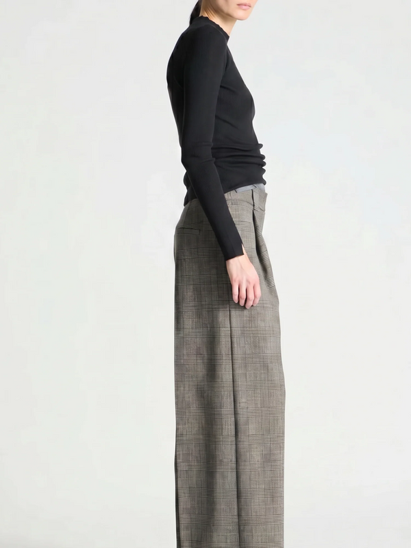 Xavier Merino Ribbed Mock Neck Sweater