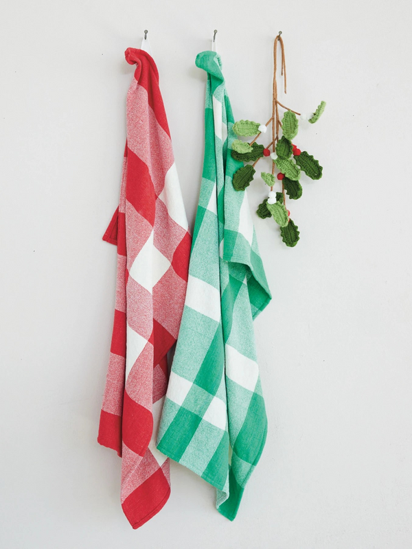 Woven Cotton Chenille Tea Towel