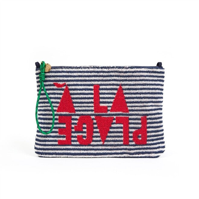 Flat Clutch w/ Tabs - Terry Stripe A La Plage SU26