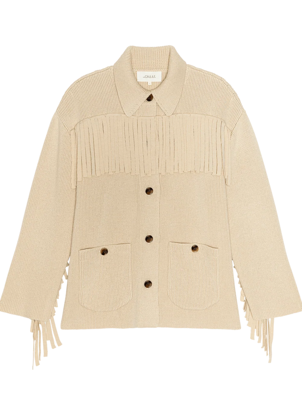 The Western Fringe Sweater Jacket