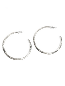 Crater Hoop Earrings