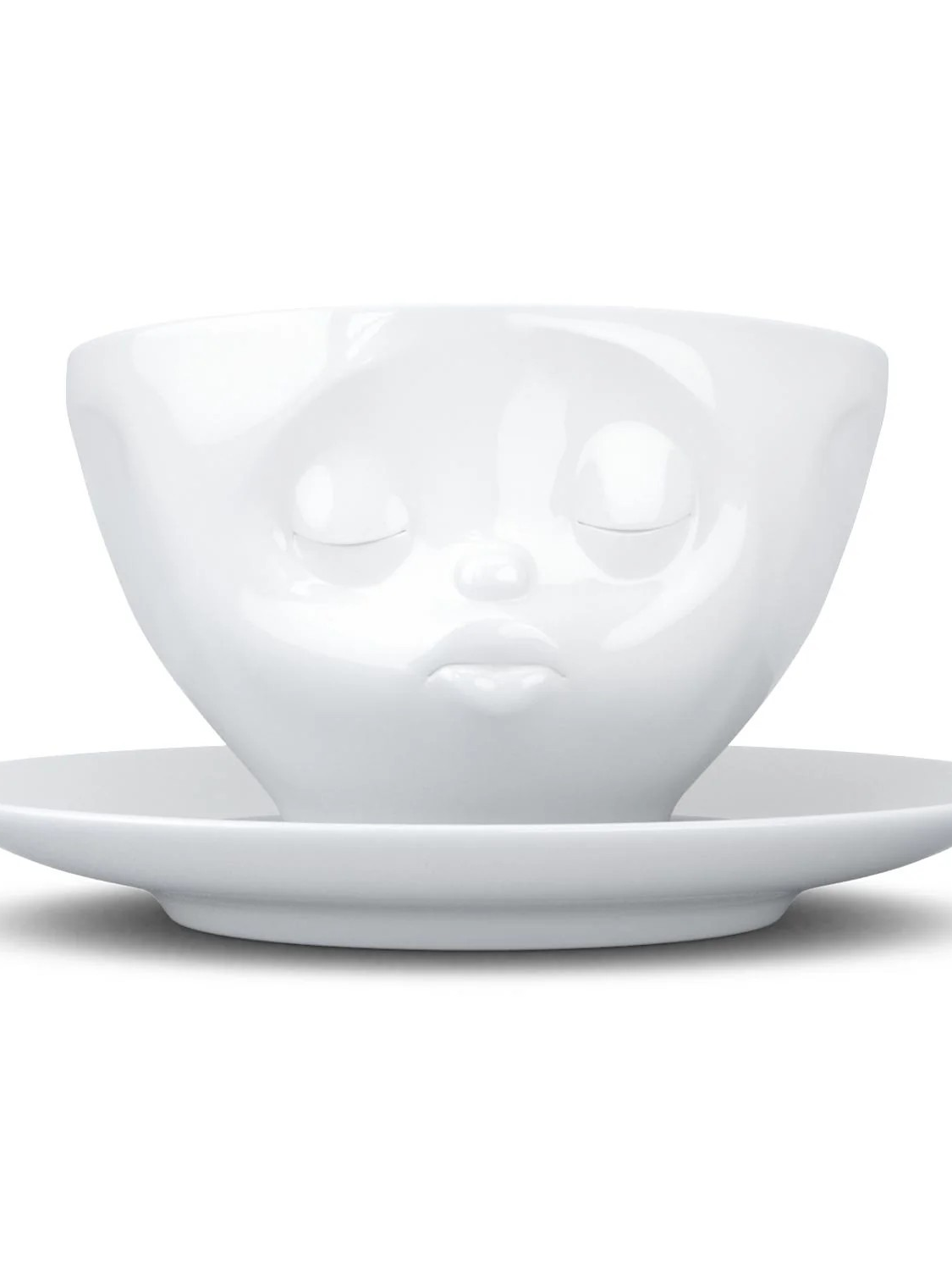 Facial Expression Coffee Cup/Saucer - Assorted