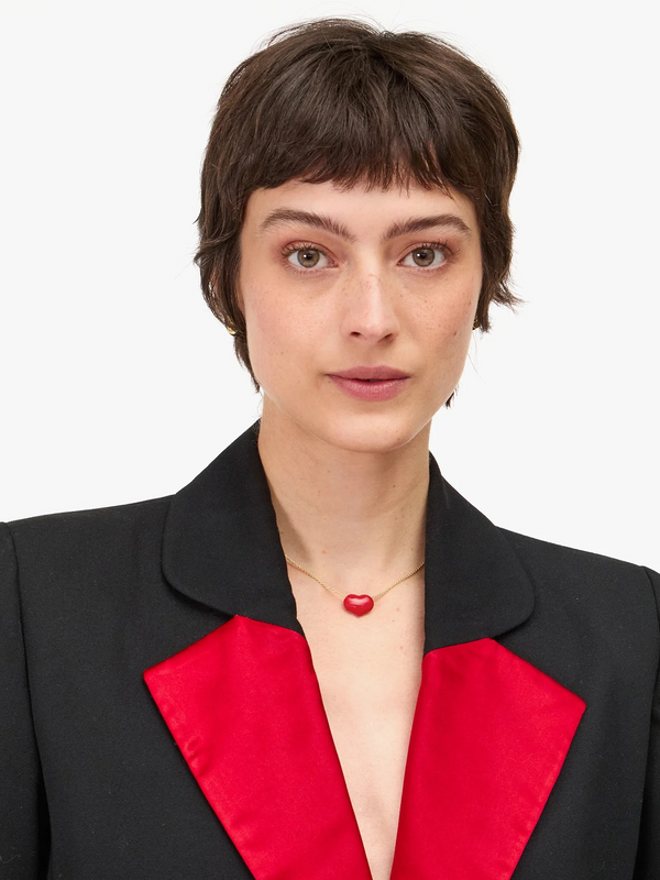 Petite Mylar Heart Necklace