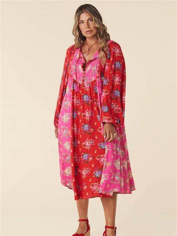 Solstice Boho Midi Dress