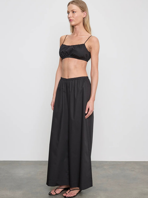 Cotton Cropped Palazzo Pant