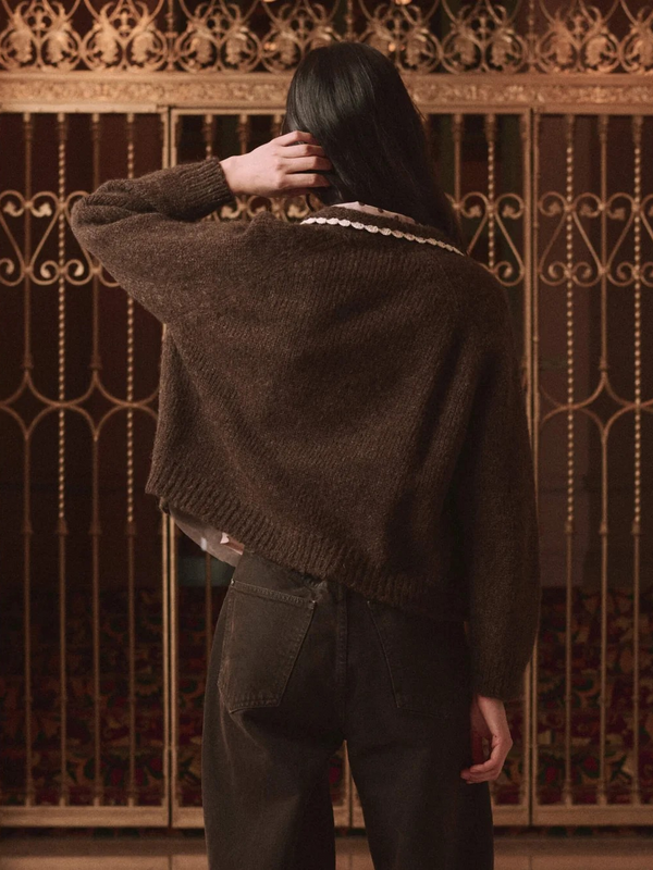 The Crochet Collar Cardigan