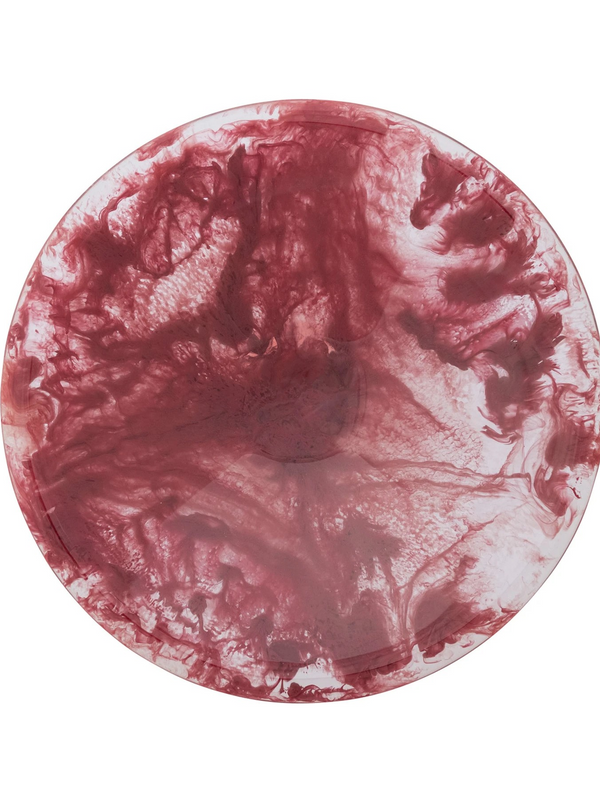Marbled Resin Footed Bowl