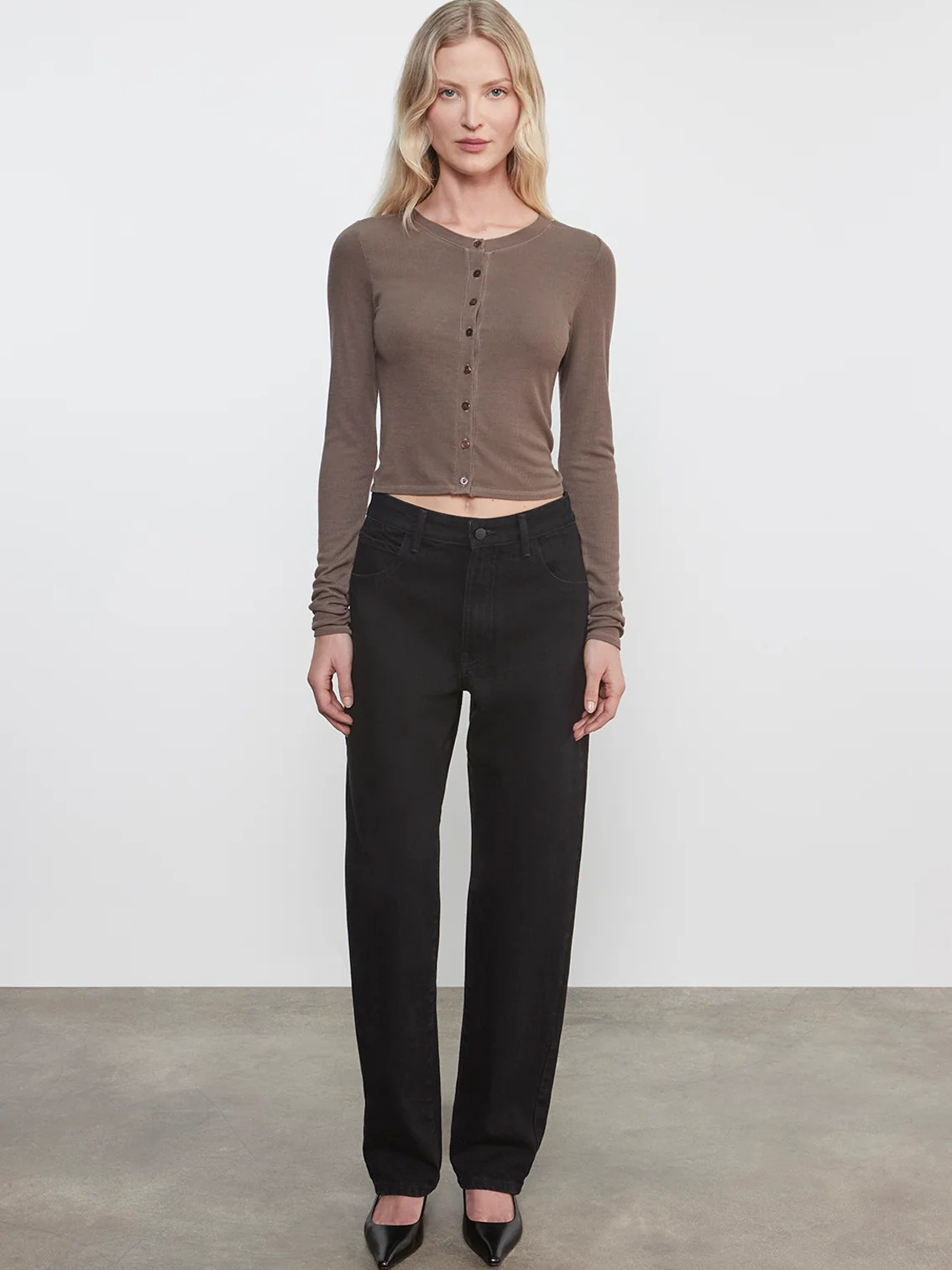 Silk Rib Essential Cardigan